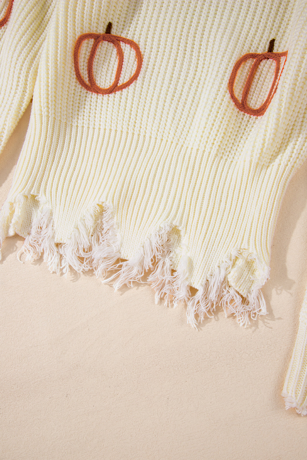 Cable Knit Pumpkin Loose Sweater Daisie Boutique