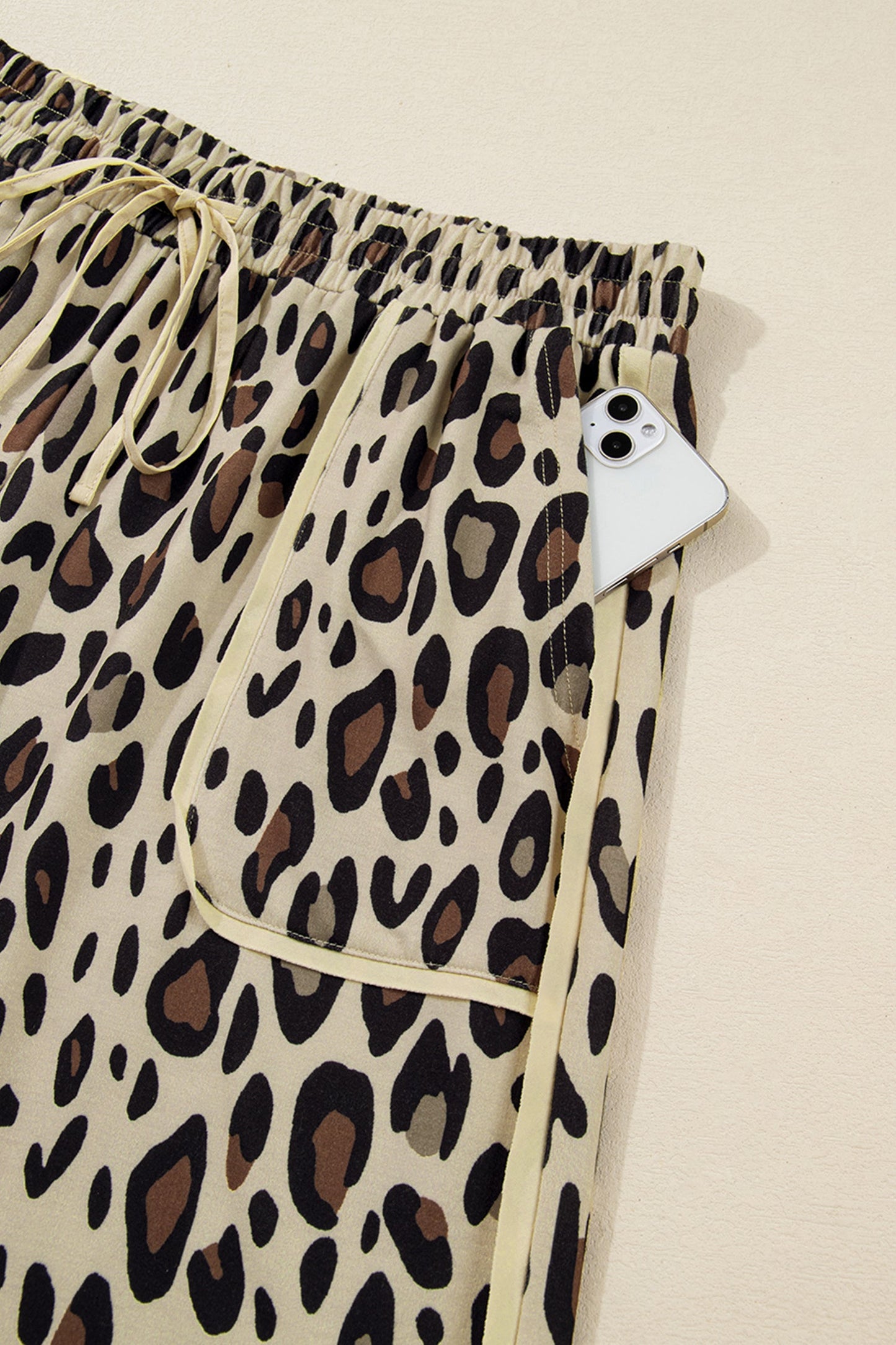 Drawstring Leopard Pants - Plus Size Dear-Lover Dropshipping