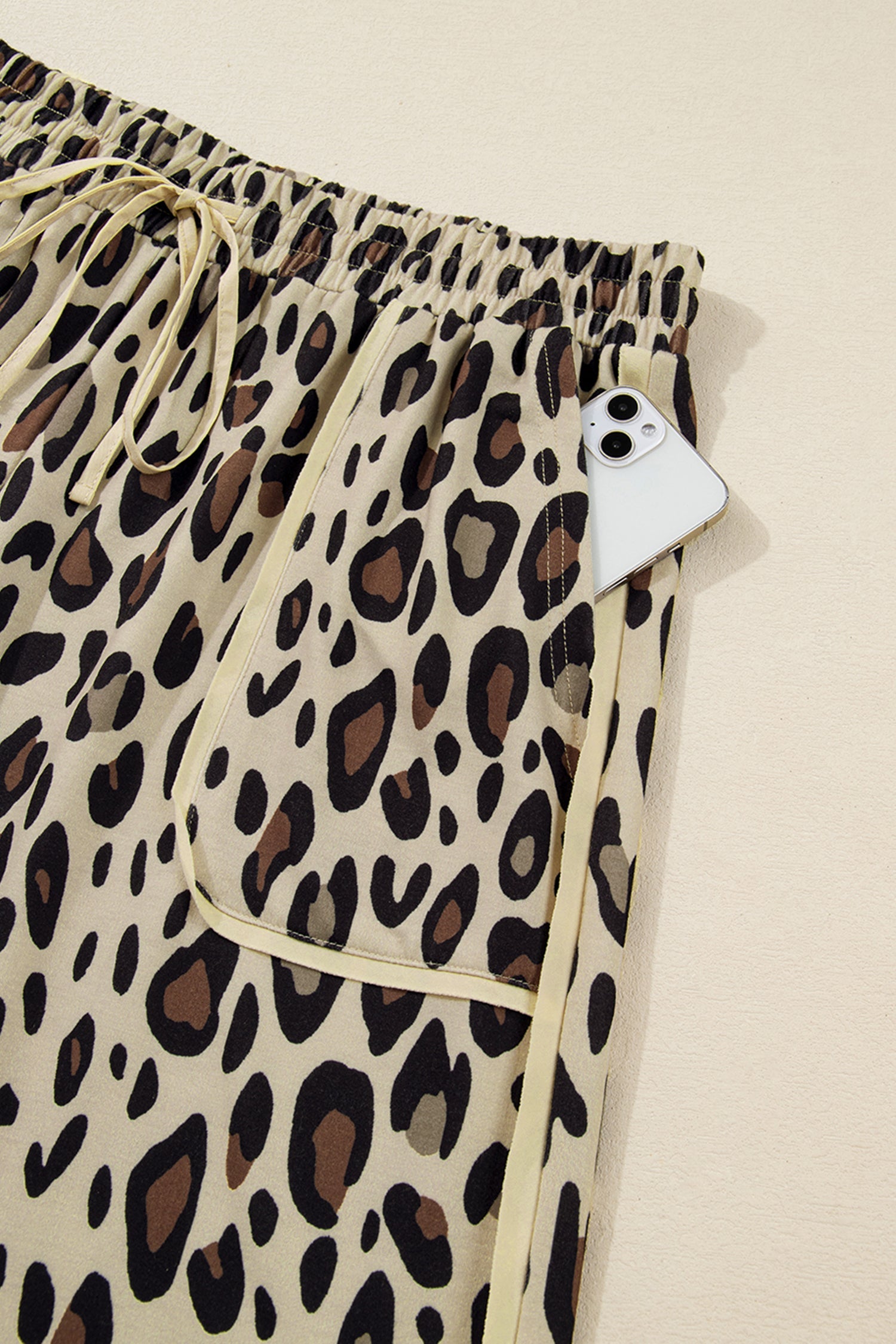 Drawstring Leopard Pants - Plus Size Dear-Lover Dropshipping
