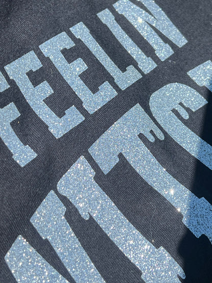 Feelin’ Witchy Glitter Halloween Tee