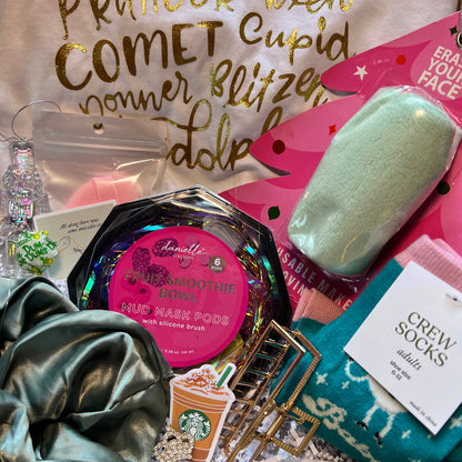 Women’s Holiday Grab BOX includes a Festive T-Shirt + Other Cute Holiday Goodies Daisie Boutique