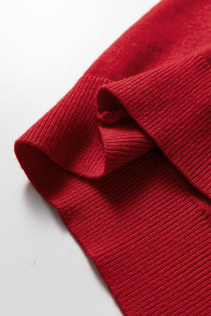 Pearl Embellished Ruffle Sleeve Knit Top Dear-Lover Dropshipping