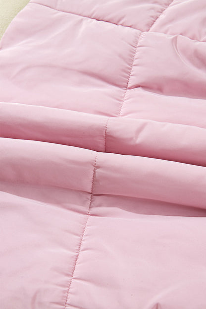 Flutter Sleeve Puffer Vest - Bubblegum Pink Dear-Lover Dropshipping