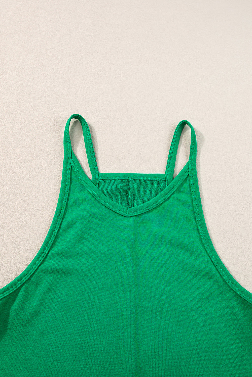 Sleeveless Pocketed V Neck Jersey Spring Romper Daisie Boutique