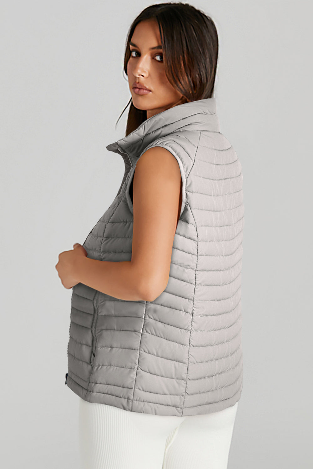 Plush Quilted Puffer Vest Daisie Boutique