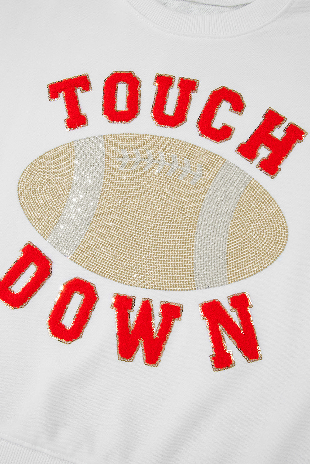 TOUCH DOWN Football Graphic Pullover Sweatshirt Daisie Boutique