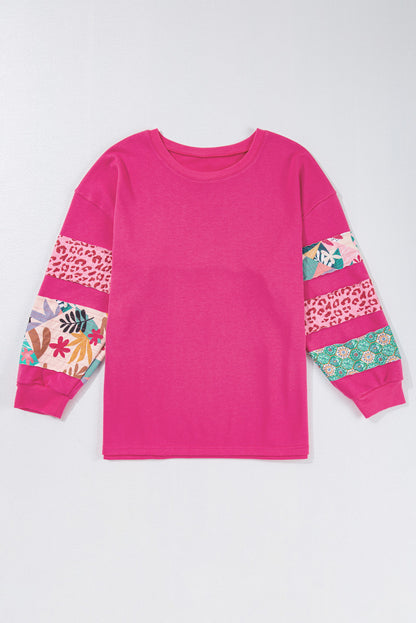 Plus Size Patchwork Sweatshirt Daisie Boutique