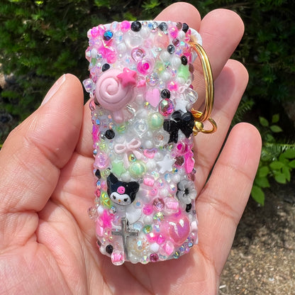 Handmade Cutie Freestyle "Junk" Charm Lighter Case — Aesthetic 3D Coquette Accessory for Round Bic Lighters