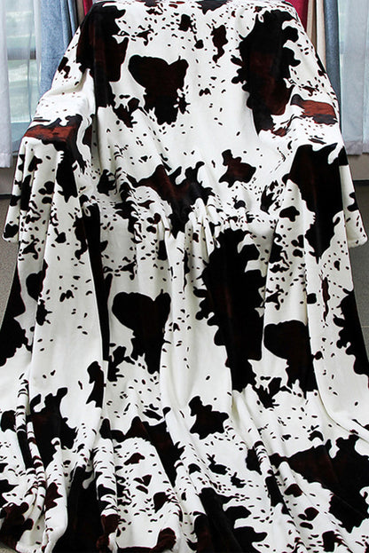 Cozy Cow Print Plush Blanket Dear-Lover Dropshipping