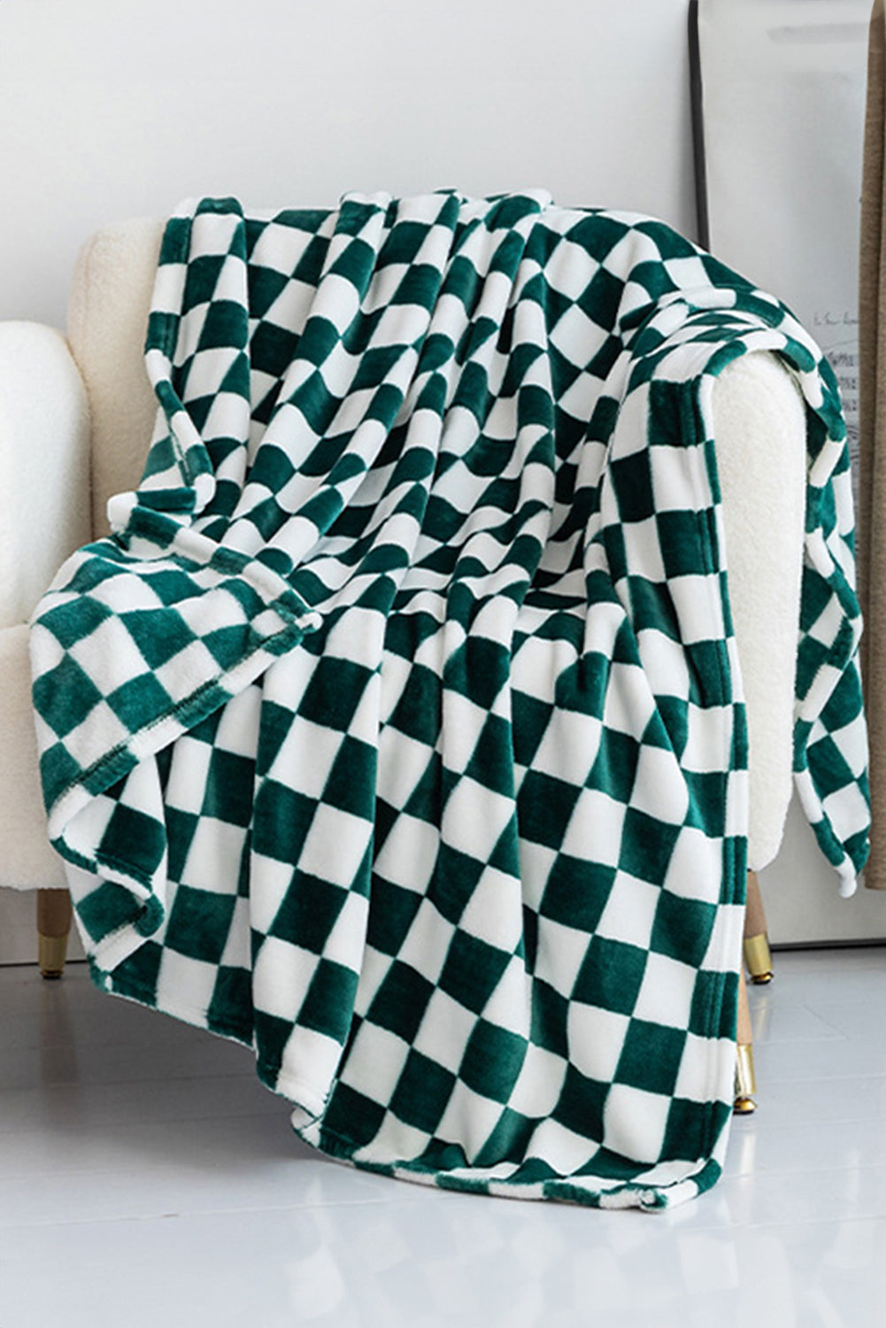 Checkerboard Print Soft Throw Blanket Daisie Boutique