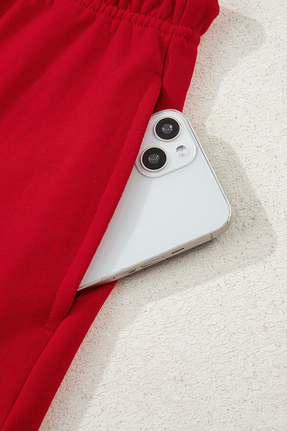 Bow Sweatshirt and Short Set - Red Dear-Lover Dropshipping