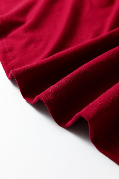 Plus Size Solid Color Asymmetric Neck Short Sleeve Blouse