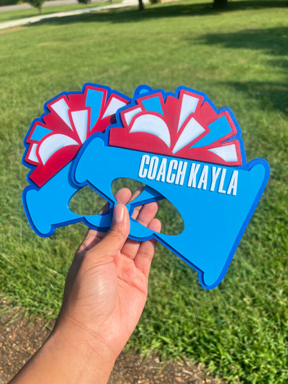 Cheer Megaphone Handheld Fan — Customizable Colors | Daisie Designs