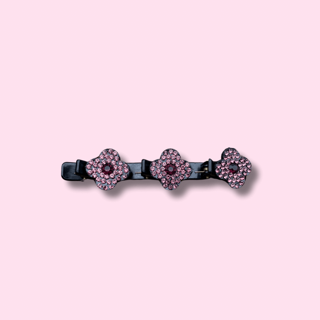 Rhinestone Flower Hair Clip Set Daisie Boutique