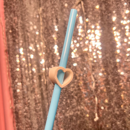 Cutie Heart Shaped Straw Topper