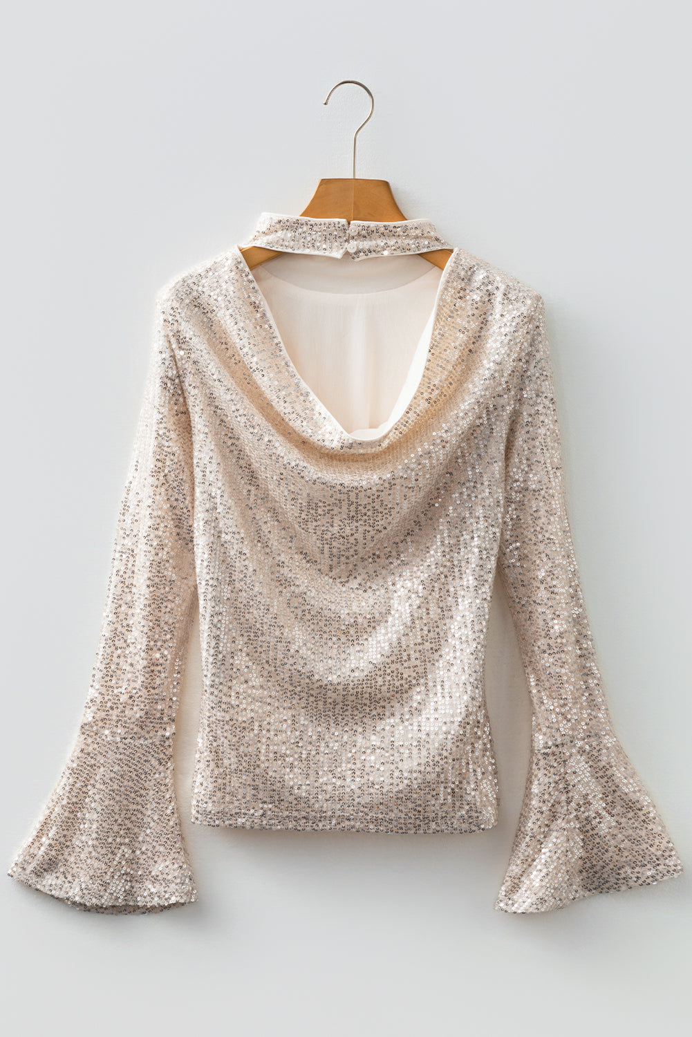 Sequin Drape Top Dear-Lover Dropshipping