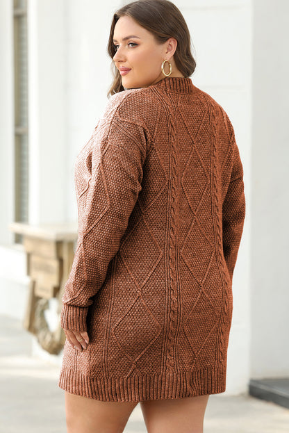 Cable Knit Sweater Dress Daisie Boutique