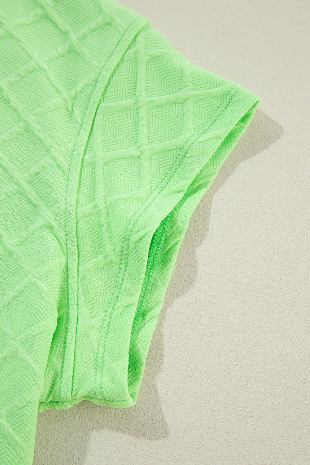 Textured Tee and Drawstring Shorts - Spring Colors