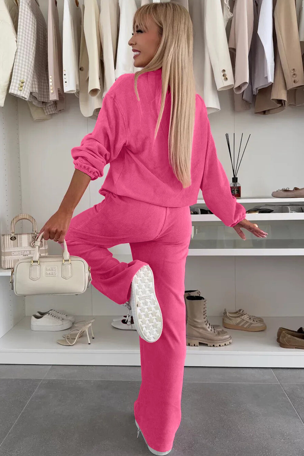 Half Button Pullover Corduroy Set Dear-Lover Dropshipping