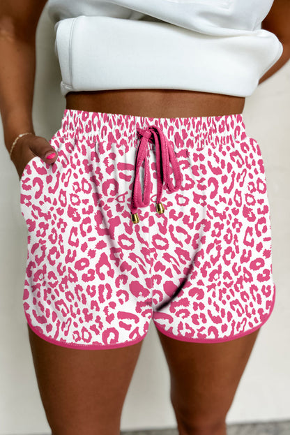 Leopard Elastic Waistband Lace up Casual Shorts Dear-Lover Dropshipping
