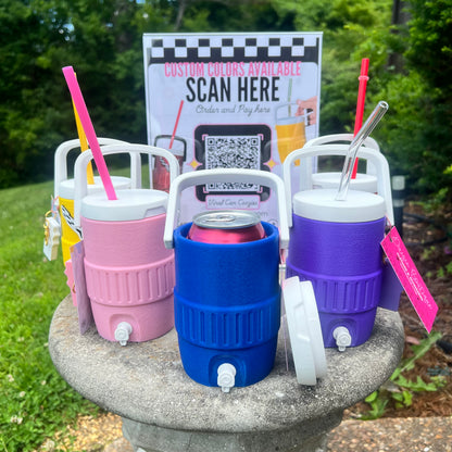 Summer Style Viral Cooler Style 12 oz. Drink Can Holder | Personalized Option Available | TikTok Famous