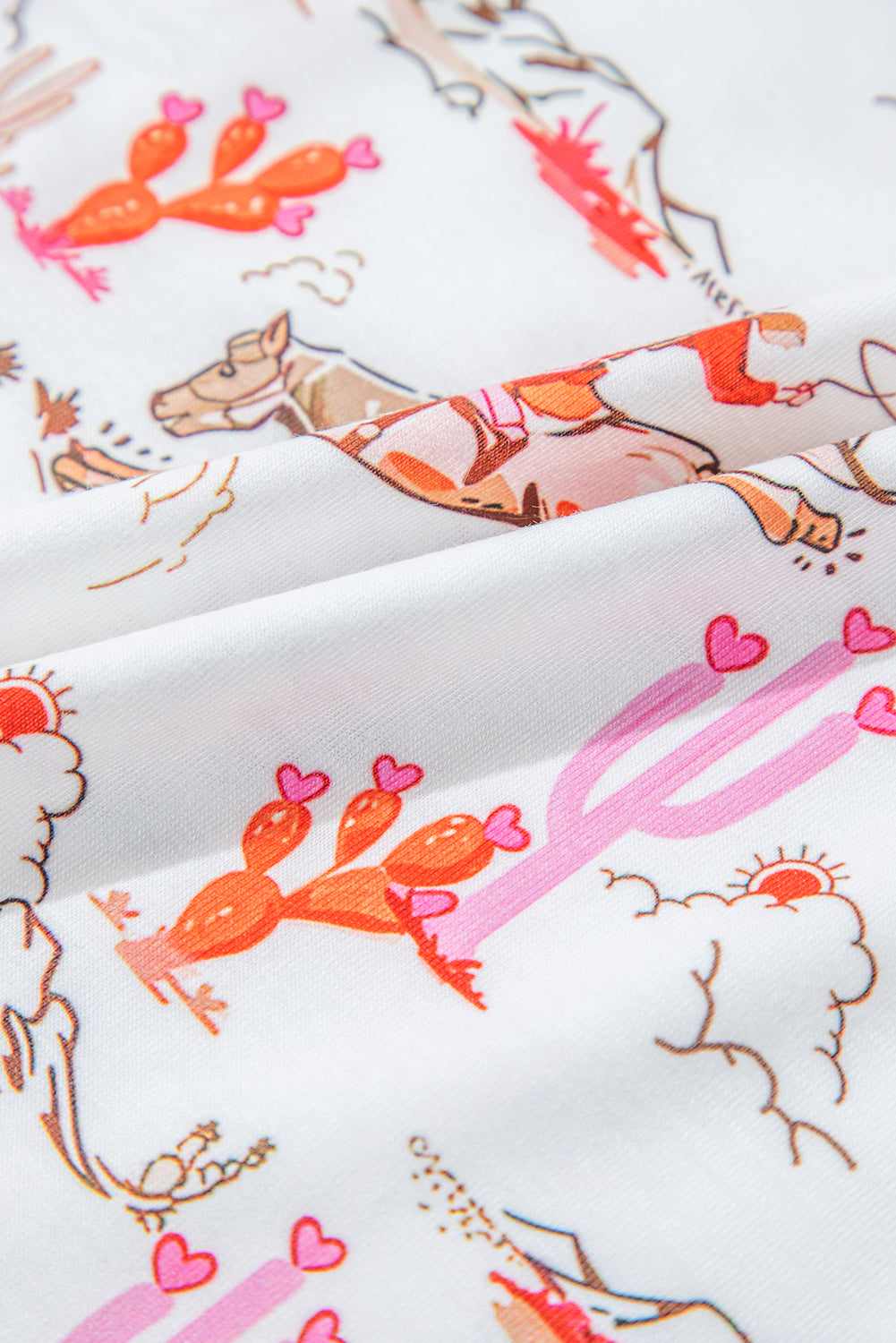 Cowgirl Country Print Pajamas Lounge Set Daisie Boutique