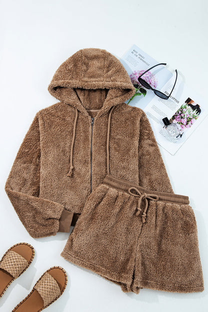 Teddy Bear Sherpa Set - Brown Dear-Lover Dropshipping