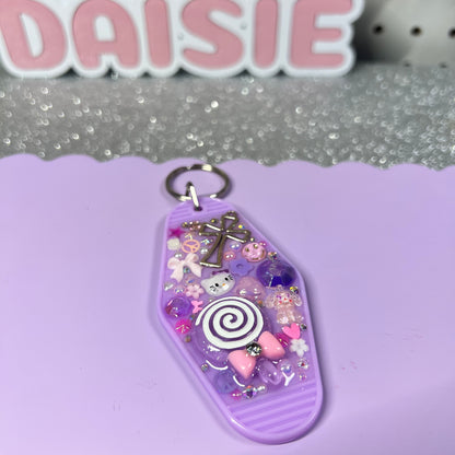 Cutie Charm Bedazzled Motel Keychain