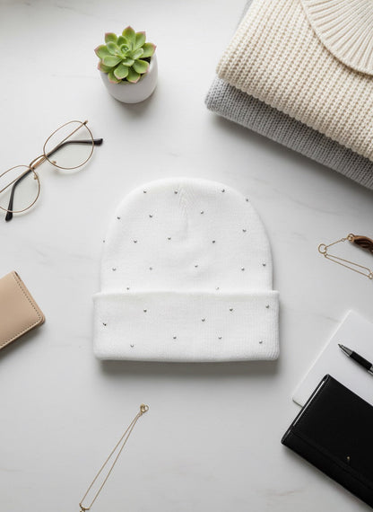 Cutie Rhinestone Beanie Daisie Boutique