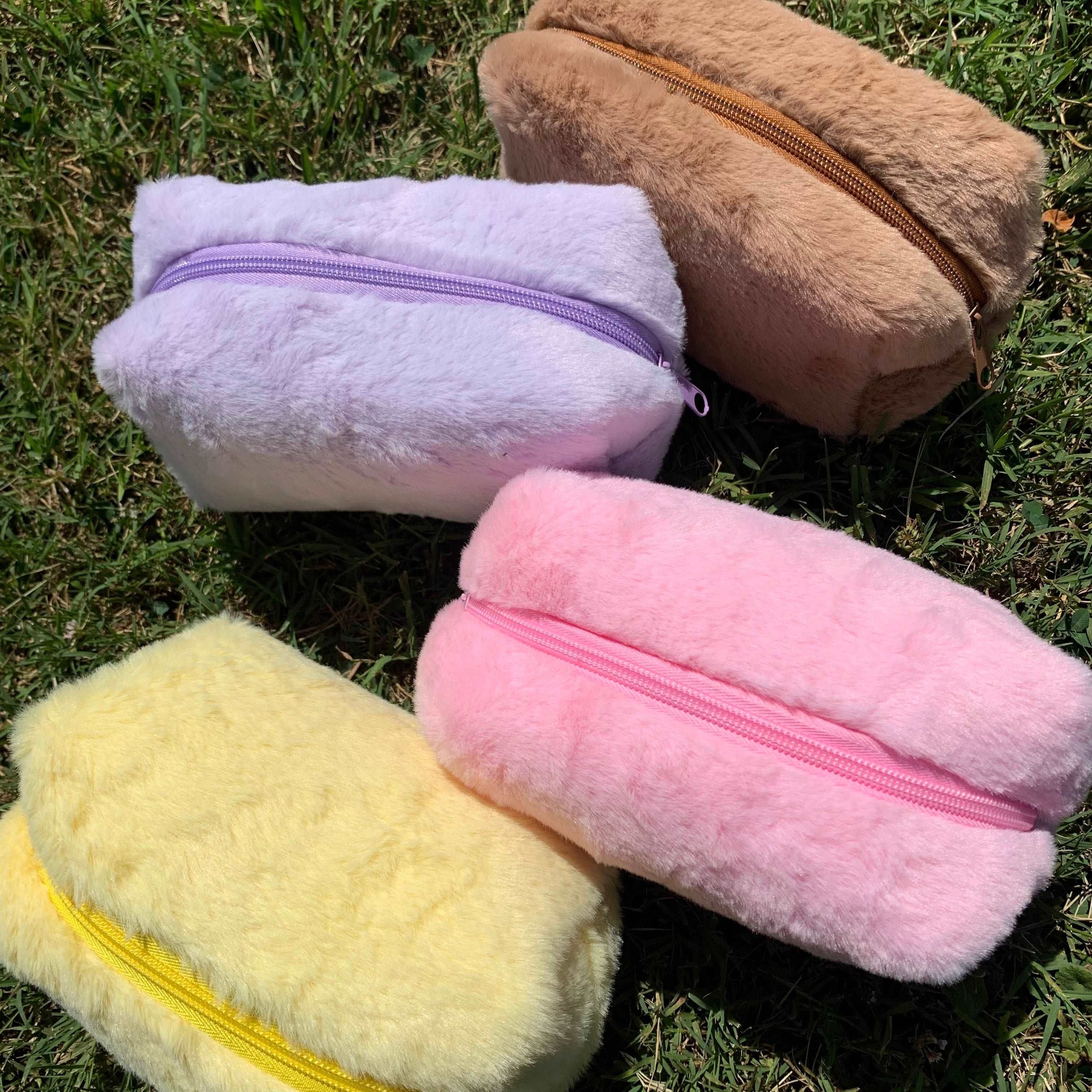 Cozy Plush Cosmetic Bag