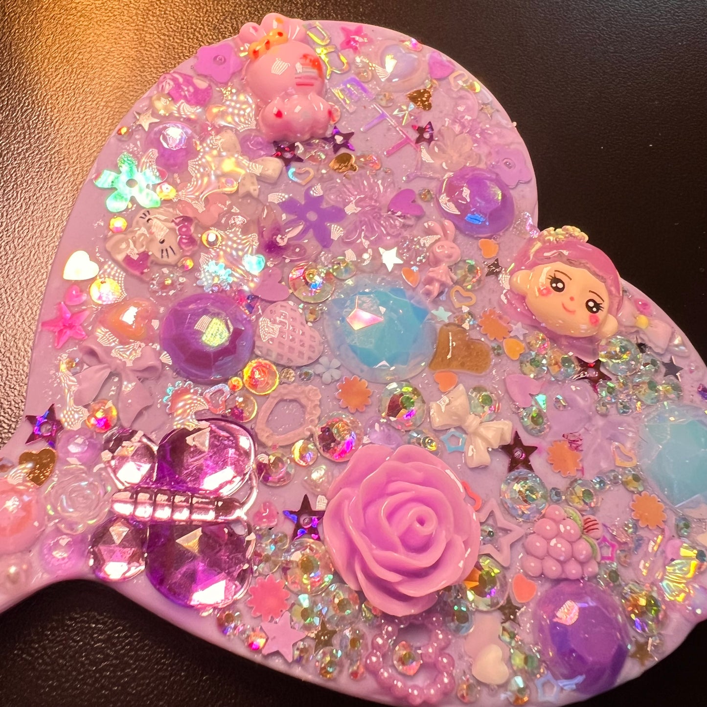 Junk Charm Mirror - Heart Shaped Handheld Beauty Mirror Daisie Boutique