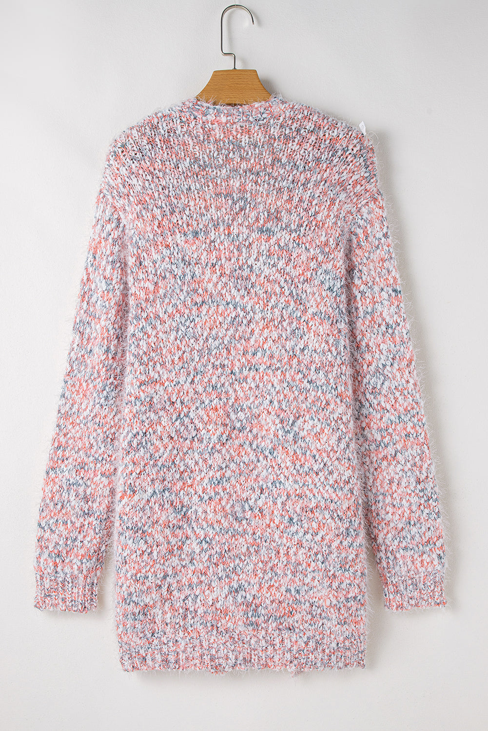 Pink Multicolor Confetti Open Front Knit Cardigan Daisie Boutique