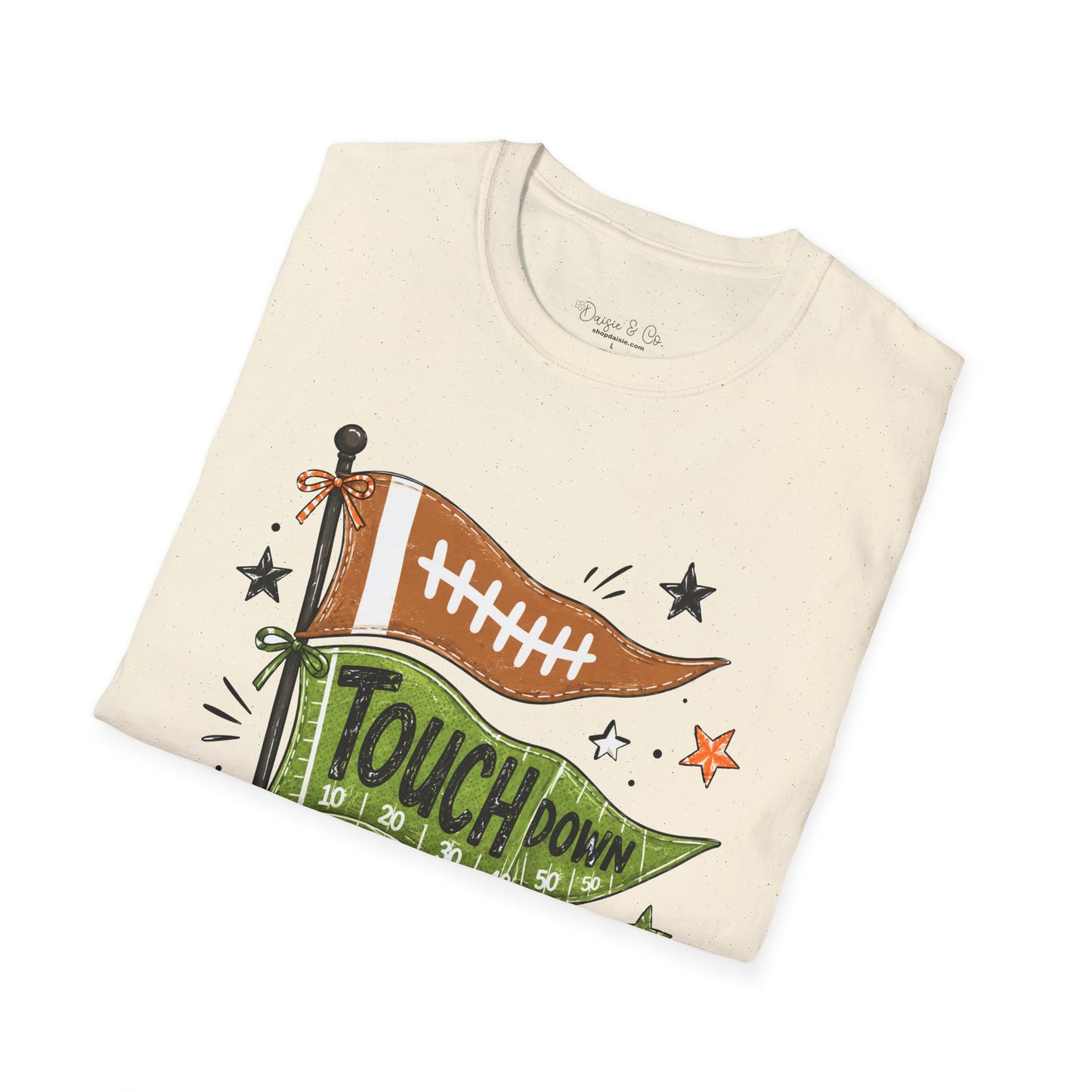 Touchdown Game Day T-Shirt — Football Flag Graphic Tee