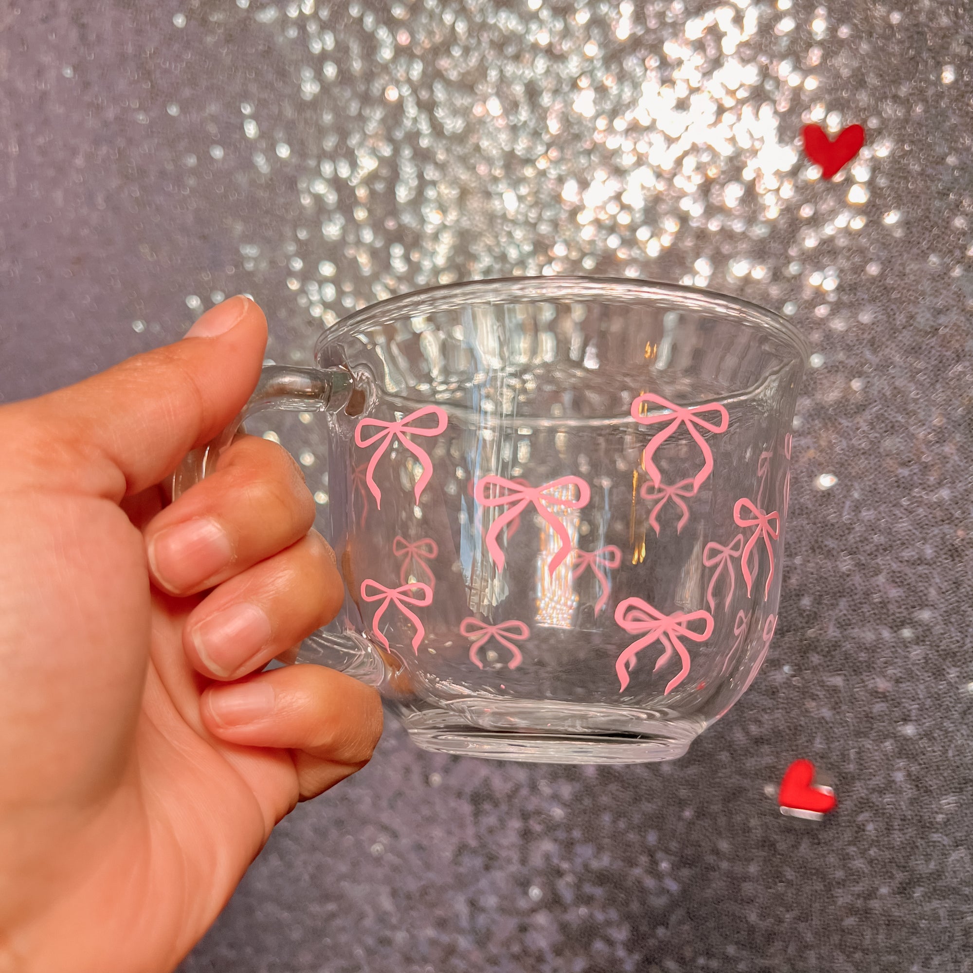 Cutie Bow Mug - Coquette Drinkware Glass