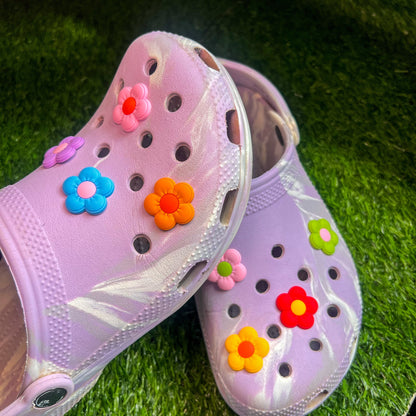 Bright Daisy Flower Shoe Charm Set (8 pieces) Daisie Boutique