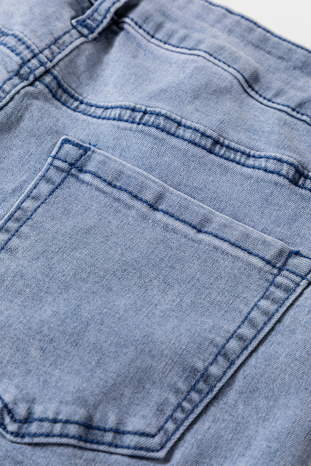 Blue High Waist Button Bell Bottom Jeans Dear-Lover Dropshipping