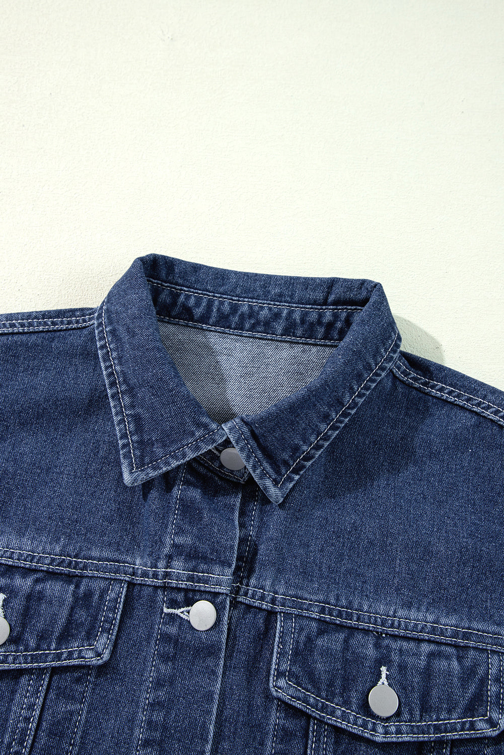 Ruffle Denim Jacket Daisie Boutique