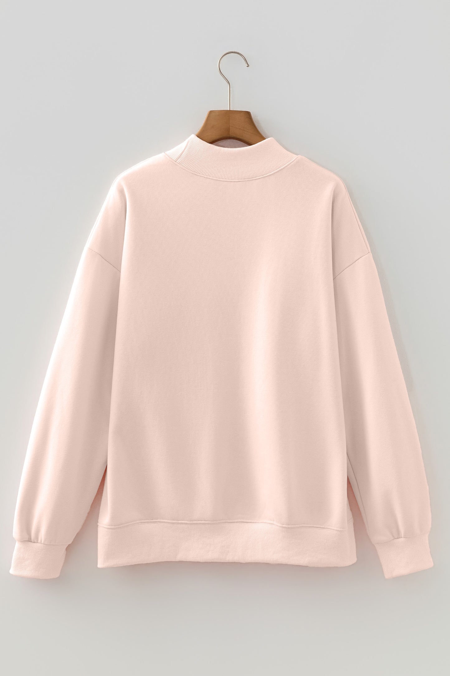 Oversized Blessed Embroidered Sweatshirt — Christian Faith Sweatshirt | Cozy Dopamine Fashion