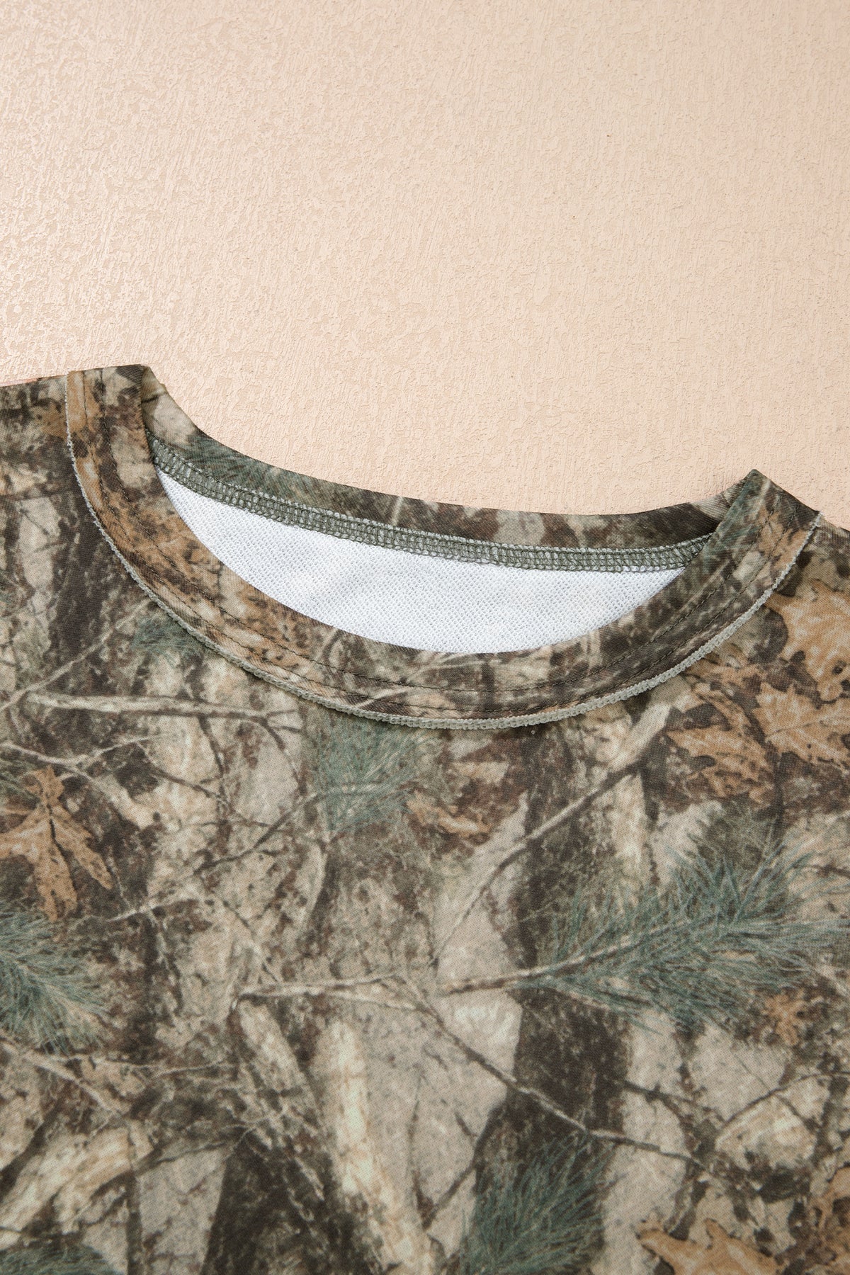Camo Print Long Sleeve Pant Set