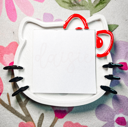 Cutie Kitty Sticky Notepad Holder Daisie Designs