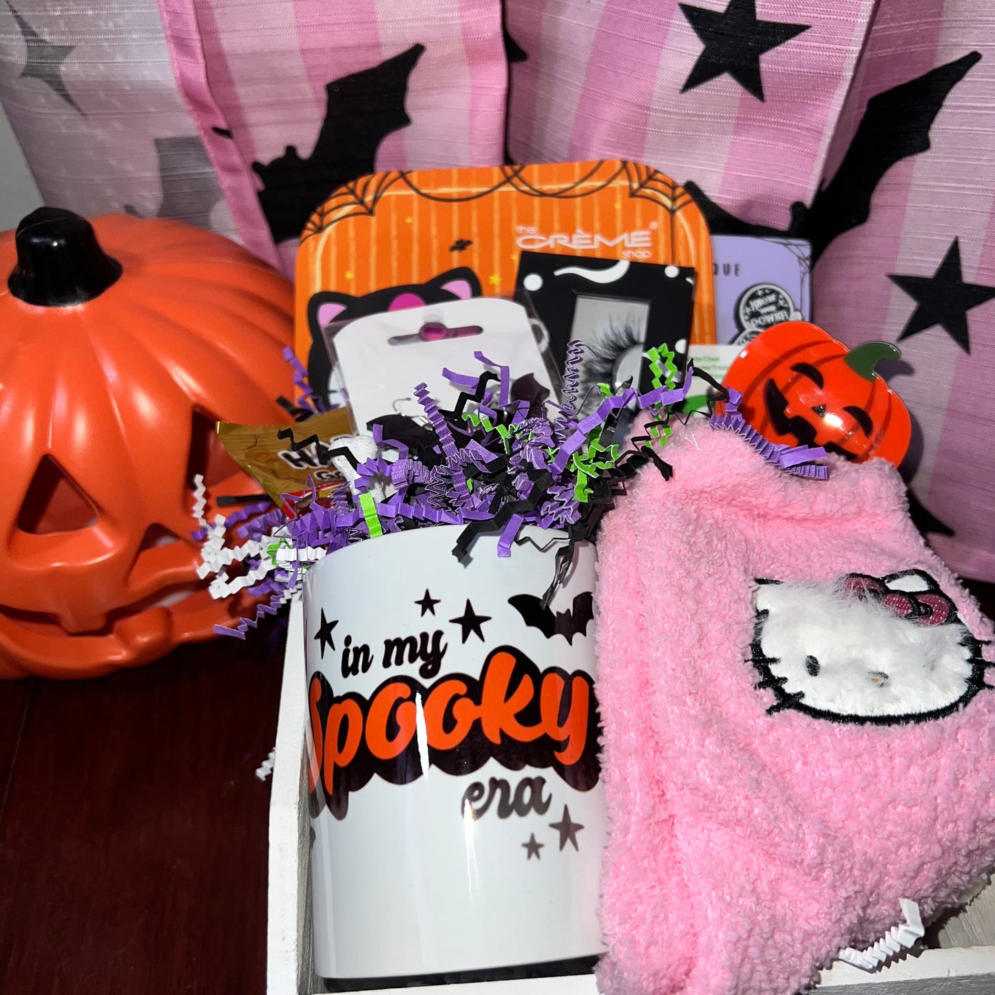 Cutie Kitty Halloween Boo Basket Daisie Boutique