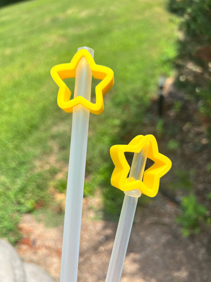 Chunky Kawaii Star Straw Topper Pencil Topper