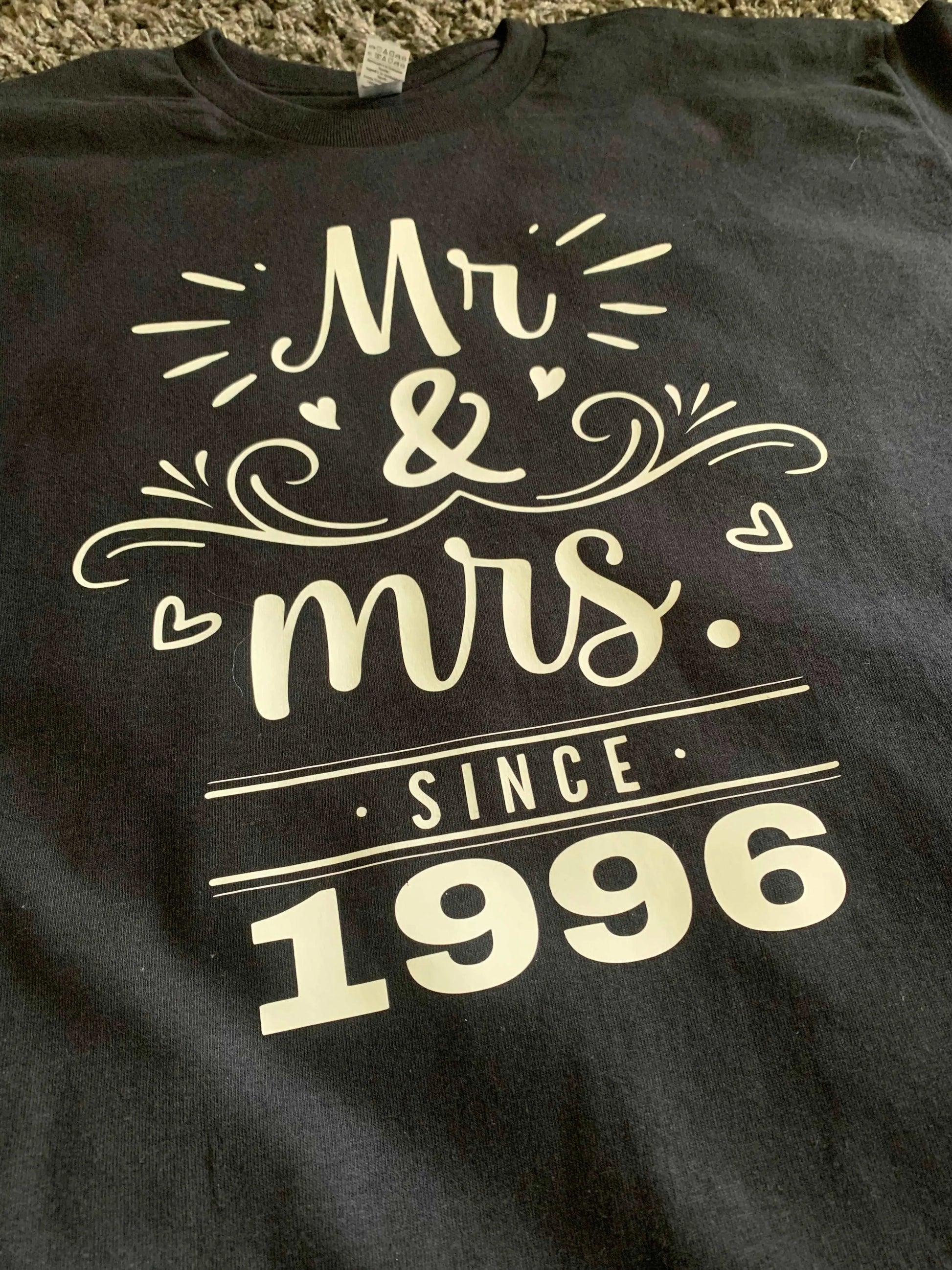 Mr & Mrs Since - Custom Shirt - Daisie Boutique