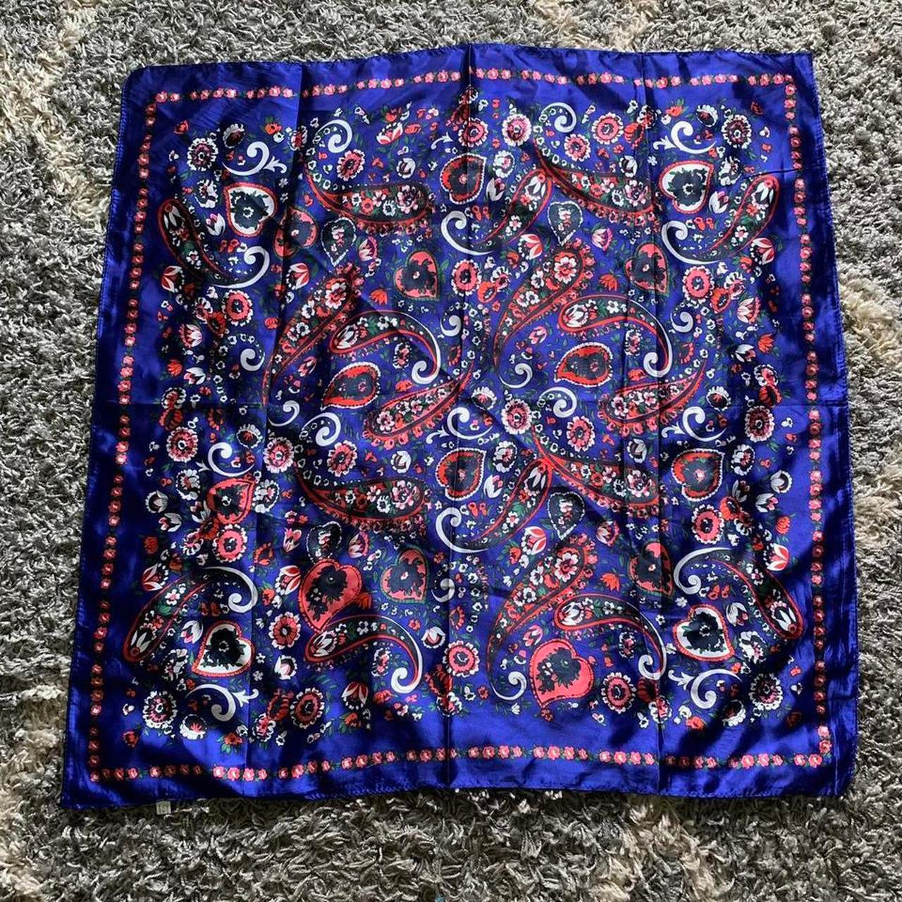 Paisley Print 35in Head or Neck Scarf Daisie Boutique