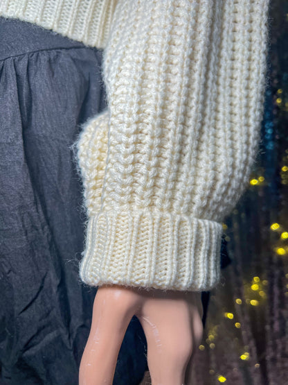Cropped Fall Knitted Pullover Sweater Daisie Boutique