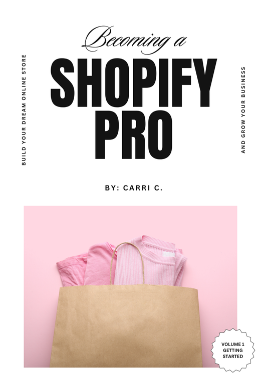 Daisie Boutique Becoming A Shopify Pro: A Boss Babe’s Full-Cycle Guide to Shopify Success (Dopamine & Dollars) E-BOOK