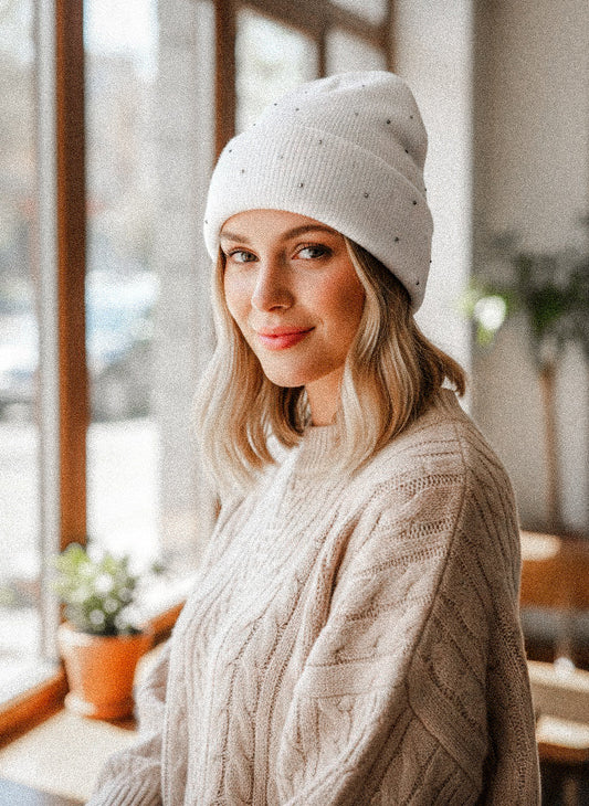 Cutie Rhinestone Beanie Daisie Boutique