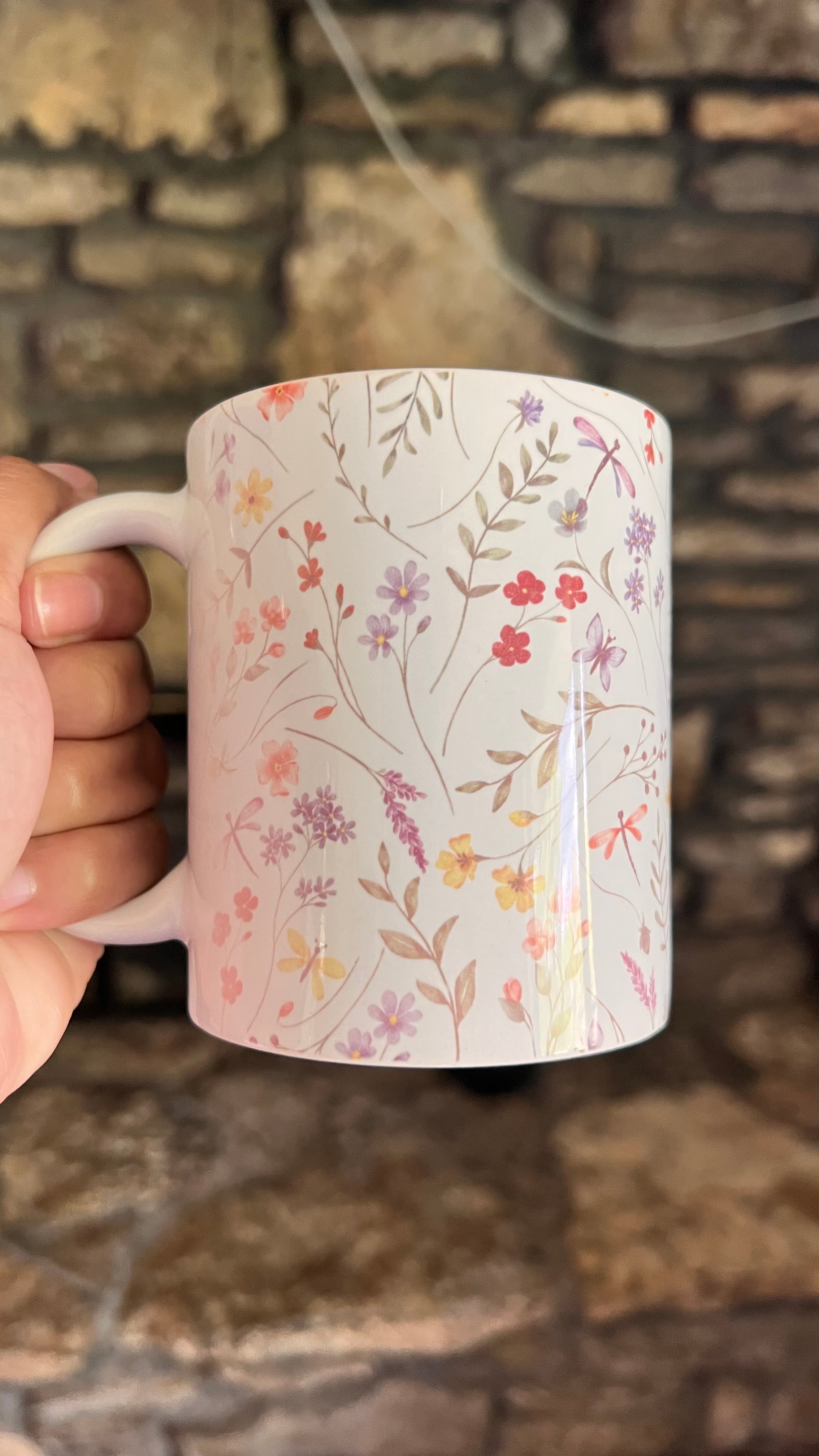 Dainty Floral 11 Oz. Ceramic Mug Daisie