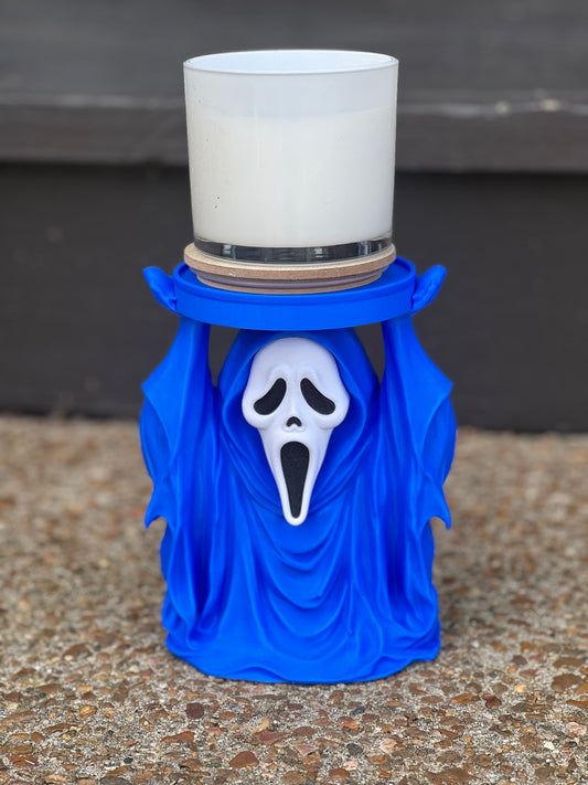 Ghosty Face 3-wick Candle Holder