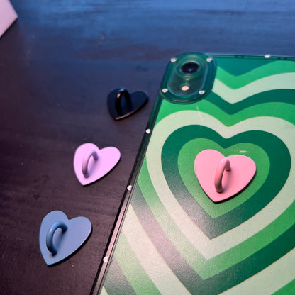 Metal Phone Charm Heart Shaped Holder Daisie Boutique